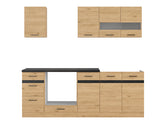 Junona Line kjøkkensett - Bernstein Eik - 220 cm